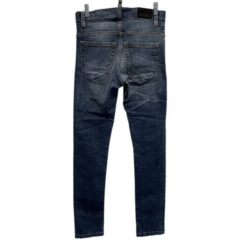 Maurizio Massimino Italian‎ Slim Fit Jeans Plaid Pocket Blue Size EU 44